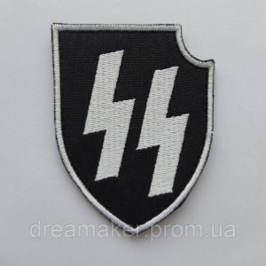 Шеврон Зиг руны Flag of the Schutzstaffel Флаг отряда охраны SS СС (AN-12-305-13)