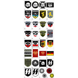 Шеврон Зиг руны Flag of the Schutzstaffel Флаг отряда охраны SS СС (AN-12-305-13). Photo 3