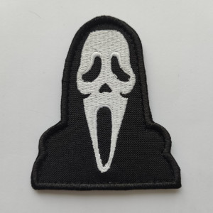 Шеврон Крик маска призрака Scream ghost mask patch Светится в темноте (AN-100-37)