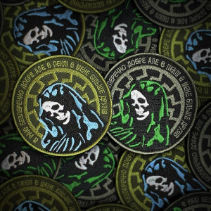 Шеврон смерть "В раю бесспорно хорошо но в аду у меня больше друзей" (вш-366). Photo 3