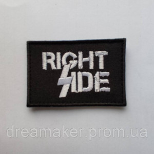 Шеврон верная сторона "right side" (вш-373)