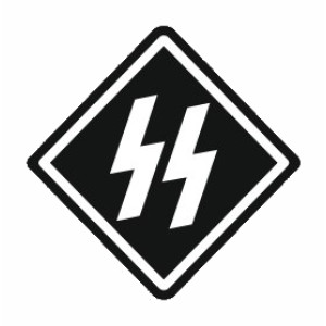 Шеврон Ваффен СС Waffen SS Зиг руны Флаг отряда охраны (AN-12-305-14). Photo 2