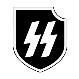 Шеврон Ваффен СС Waffen SS Зиг руны Флаг отряда охраны (AN-12-305-14)