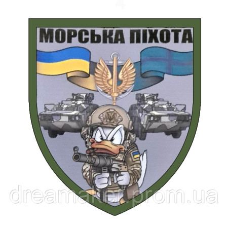 Шеврон Морская пехота Дональд Дак морской пехоты (AN-12-455-30)