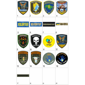 Шеврон Волонтер (AN-12-322). Photo 2