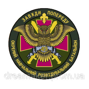 Шеврон 49 окремий навчальний розвідувальний батальйон (AN-12-1155)