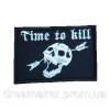 Шеврон з черепом "time to kill" (час вбивати) (ВШ-514)