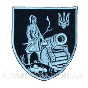 Шеврон артиллерия казак с пушкой (вш-516)
