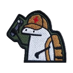 Шеврон флорк медик с шприцом (AN-12-1121-2). Photo 3