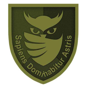 Шеврон "Sapiens dominabitur astris Мудрый будет властвовать над звездами" разведка Украины сова (AN-12-246-5)