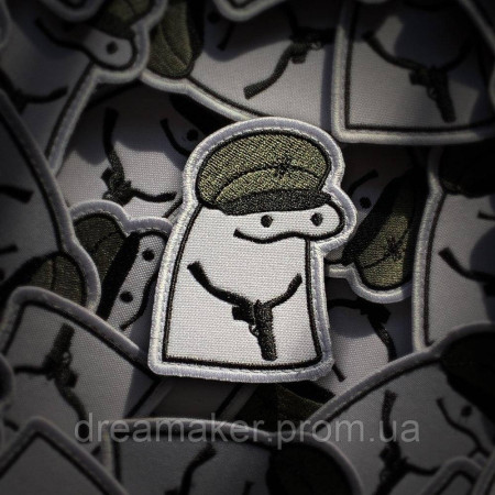 Шеврон флорк с пистолетом "я тут главный" (вш-584)