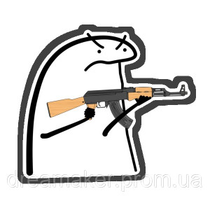 Шеврон флорк с автоматом (AN-12-1491)