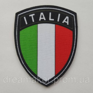 Шеврон череп флаг Италии Italy flag Итальянский флаг (AN-12-537-23). Photo 3