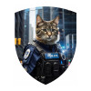 Шеврон поліцейський котик "police" (AN-12-1454-2)