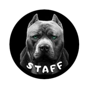 Шеврон собака стафф staff (AN-12-1507)