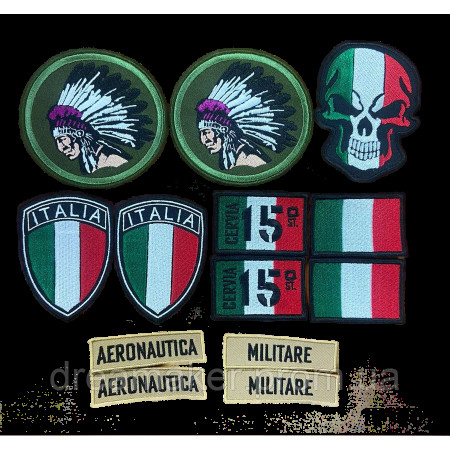 Шеврон прапор Італії "Italia" (AN-12-537-26)