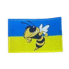 Шеврон "бешеная пчелка" флаг Украины (AN-12-1498-2)