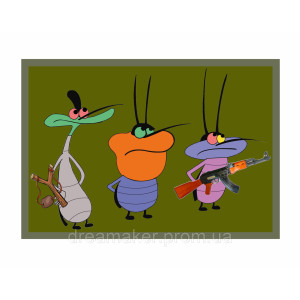 Шеврон Оггі та таргани Оггі та кукарачі Oggy and the Cockroaches (AN-12-472-9). Photo 3