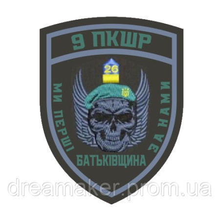 Шеврон 9 ПКБР Пограничная комендатура быстрого реагирования (AN-12-1602)