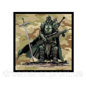 Шеврон Рыцарь тамплиер с автоматом (AN-12-869-3). Photo 3