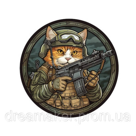 Шеврон "Котики ЗСУ" бойовий котик (AN-12-417-10)