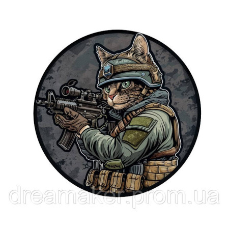 Шеврон "Котики ЗСУ" бойовий котик (AN-12-417-15)