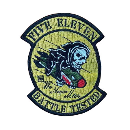 Шеврон 5.11 "five eleven we never miss battle tested" (вш-588-2)