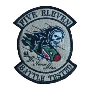 Шеврон 5.11 "five eleven we never miss battle tested" (ВШ-588-2). Photo 2