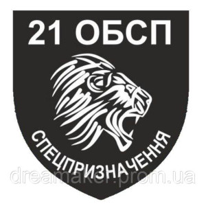 Шеврон 21 отдельный батальон специального назначения 21 ОБСН (AN-12-580-3). Photo 2