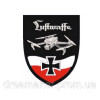 Шеврон оператор дрону "Luftwaffe" Люфтваффе прапор України хрест (AN-12-1487-12)