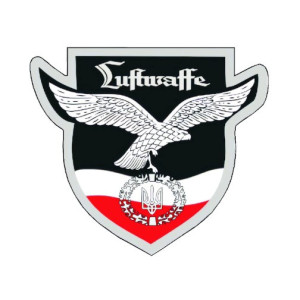Шеврон "Luftwaffe" Люфтваффе орел с тризубом Украины (AN-12-1487-10)