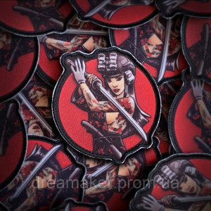 Шеврон девушка самурай tactical girl (AN-12-1667)