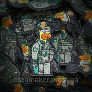 Шеврон Гомер Сімпсон солдат (ВШ-541-2). Photo 2