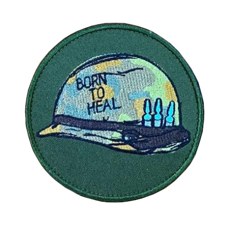 Шеврон медика "Born to heal" Рожденный чтобы исцелять (вш-842)