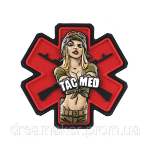 Шеврон медик медсестра "Тактична медицина Tactical medicine" медичний хрест (AN-12-1041-4)