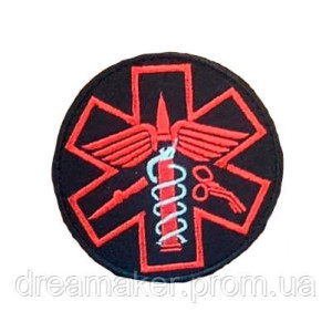 Шеврон Медик крест Нарукавный знак "Боевой медик" (вш-902)