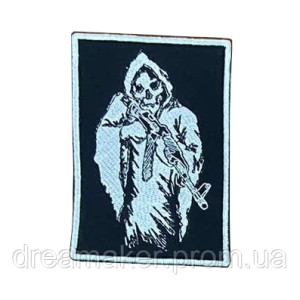 Шеврон смерть с автоматом (вш-914)