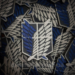 Шеврон Легион разведки атака титанов крылья свободы Attack on titan legion intelligence (AN-12-456-17)