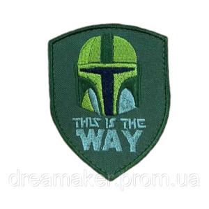 Шеврон звездные войны Мандалорец "This is the way - Это путь" Weapons are part of my religion (вш-433-3). Photo 2
