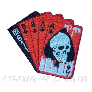 Шеврон "Игральная карта со львом" король лев (вш-1511). Photo 2