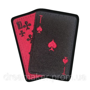 Шеврон "Игральная карта со львом" король лев (вш-1511). Photo 3