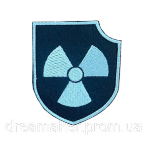 Шеврон осторожно радиация Radiation (вш-148-3). Photo 3