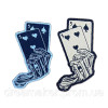 Шеврон рука мертвеца туз пика вышитая покерная комбинация (вш-1526)