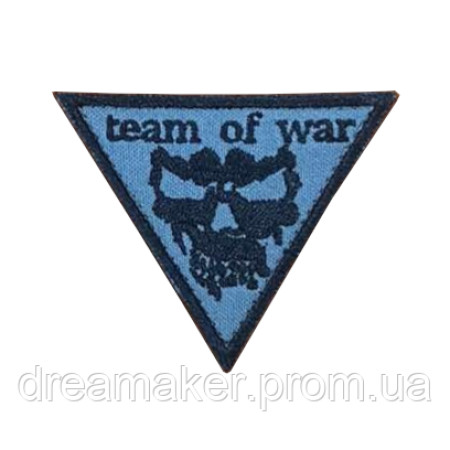 Шеврон череп "Team of war" Команда войны (вш-886)