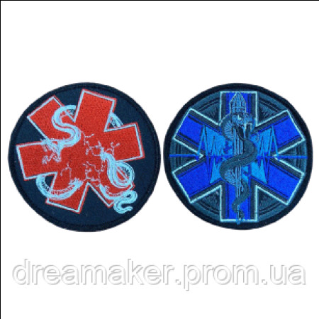 Шеврон Медик хрест зі змією (вш-1569)