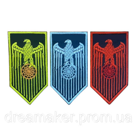 Шеврон Орел с тризубом черное солнце (вш-914)