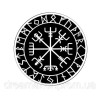 Шеврон Вегвісир рунический компас вікінгів Vegvisir Viking Compass Norse Rune (AN-18-314-2)