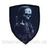 Шеврон воїн з автоматом "Смерть почекає" (AN-12-1646-2)