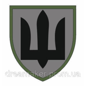 Шеврон черный тризуб Украины (AN-12-101-13). Photo 2