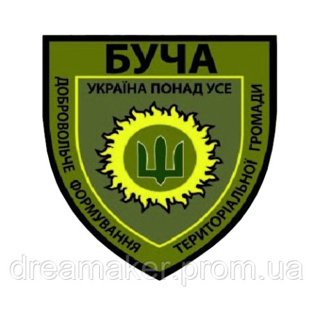 Шеврон "Добровольче формування сил ТРО ДФТГ Буча" (AN-12-231-18)